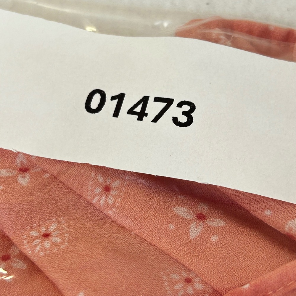 Liz Claiborne Women XL Pink Floral Ruffle Neck Tie Blouse Top Polyester - Picture 8 of 8